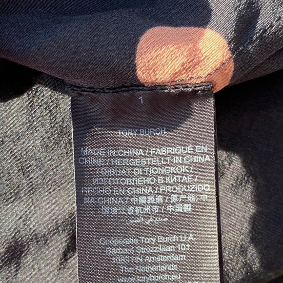 Tory Burch Ruffle Trimmed Polka Dot Silk Crepe De Chine Dress size 4 - Picture 5 of 12